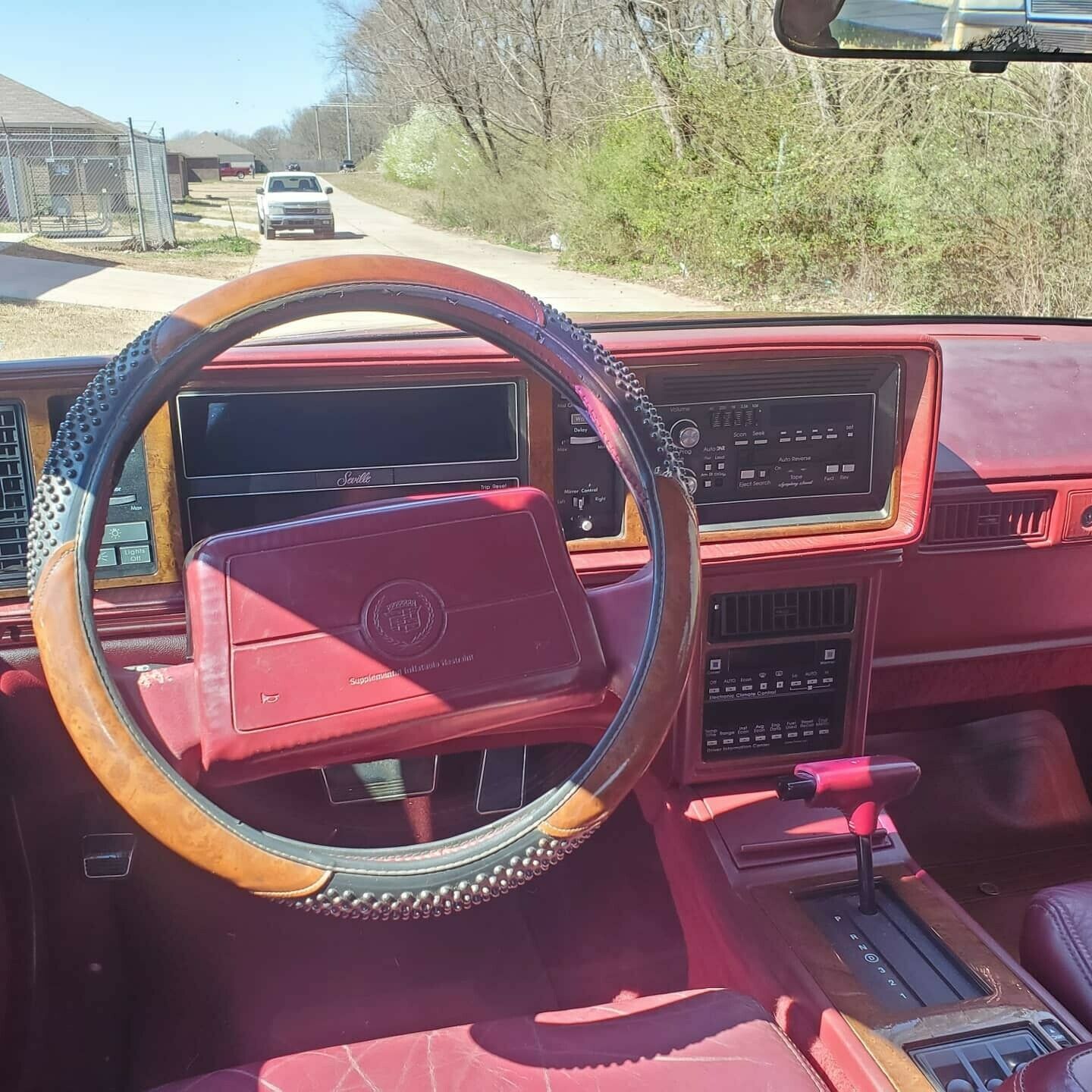 1990 cadillac seville sedan red fwd automatic