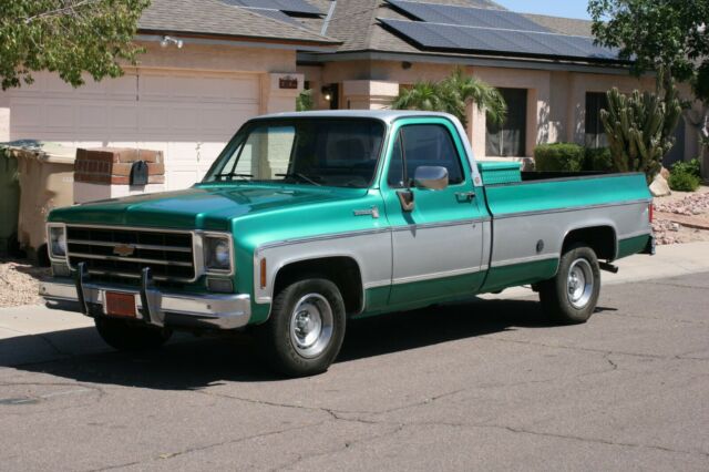 1977 chevy scottsdale c10 long bed pickup rust free arizona truck