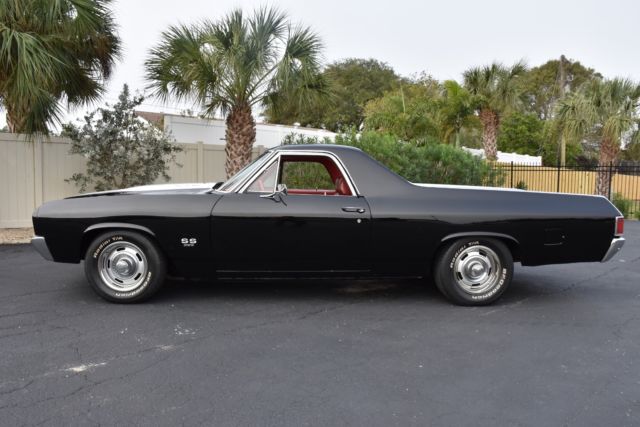 1970 chevrolet elcamino ss 396 c.i. v8 buckets and console 0 black sport utility