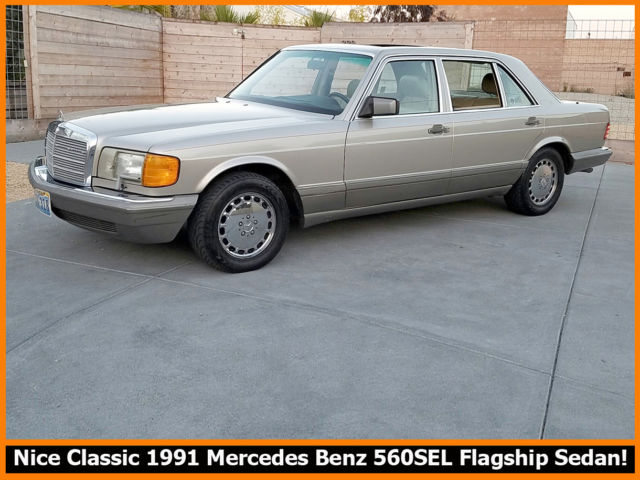 classic 1991 mercedes benz 560sel! 99.9% rust-free flagship sedan. 152,500 miles