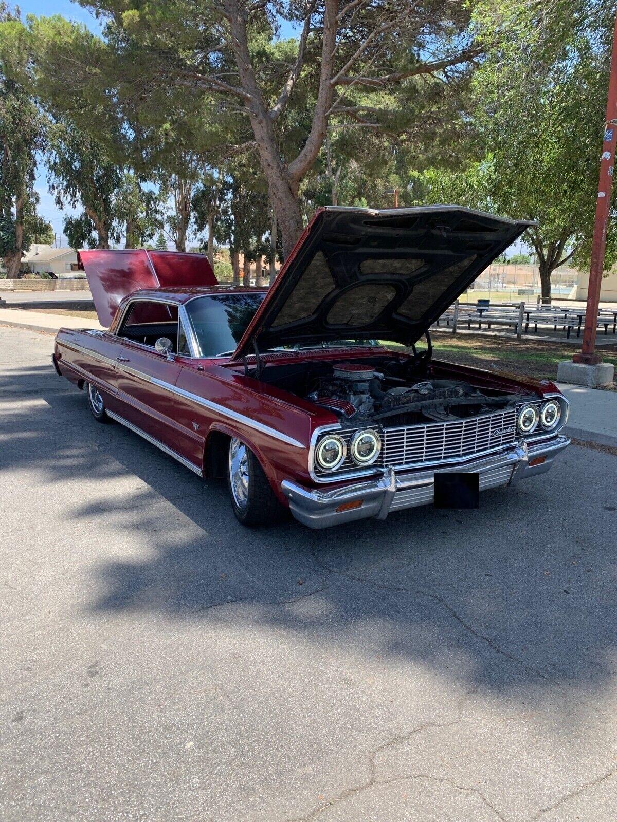 1964 chevrolet impala red ss brand new chevy 350 motor less then 300 miles