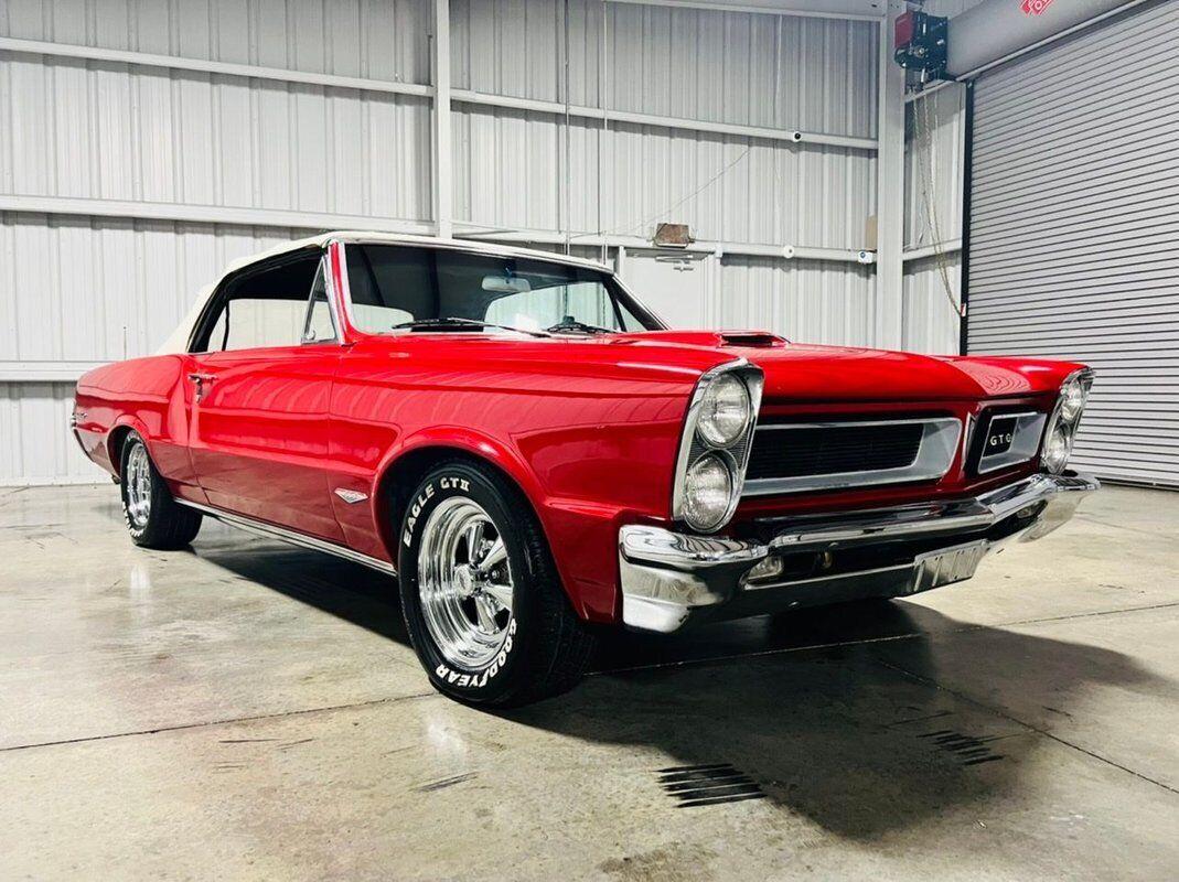1965 pontiac gto red 389 v8 86657 miles