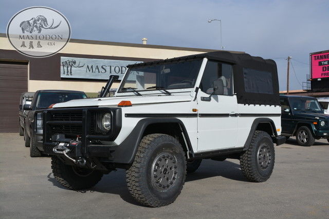 1986 white g wagon turbo diesel cabrio g class g series g500 mercedes benz