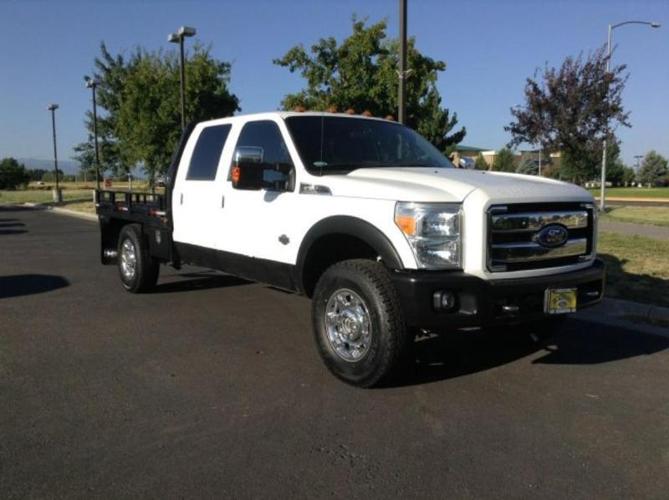 2013 ford f-350 super duty lariat 4x4 lariat 4dr crew cab 8 ft. lb srw pickup for sale in bozeman, montana