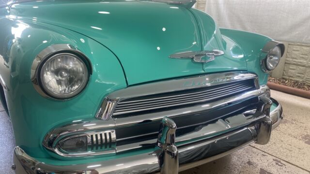 1951 chevrolet bel air coupe green rwd automatic deluxe