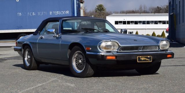 1990 metallic blue convertible low miles leather interior elegant driver