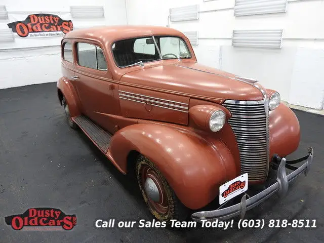 1938 red runs drives body inter good 206i6 3 spd manual!