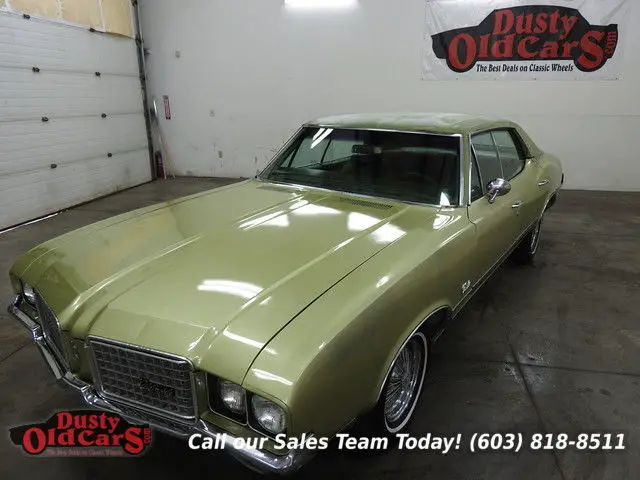 1972 green runs drives body interior vgood 350 rocket v8!