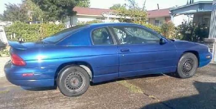 1996 chevy monte carlo runs good low mileage in stockton, ca