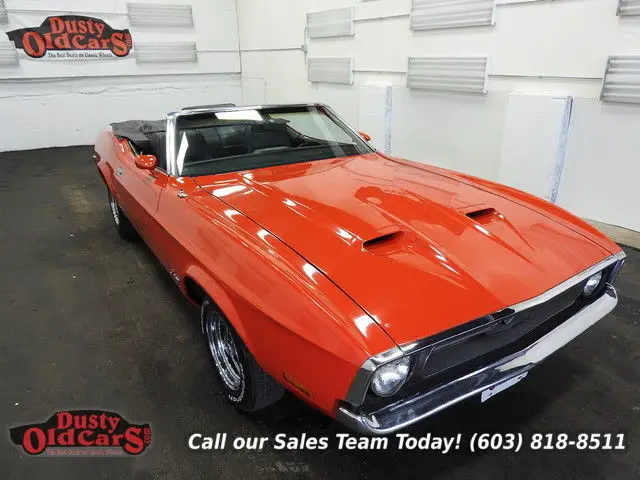 1971 red runs drives body int vgood 302v8 3 spd auto!