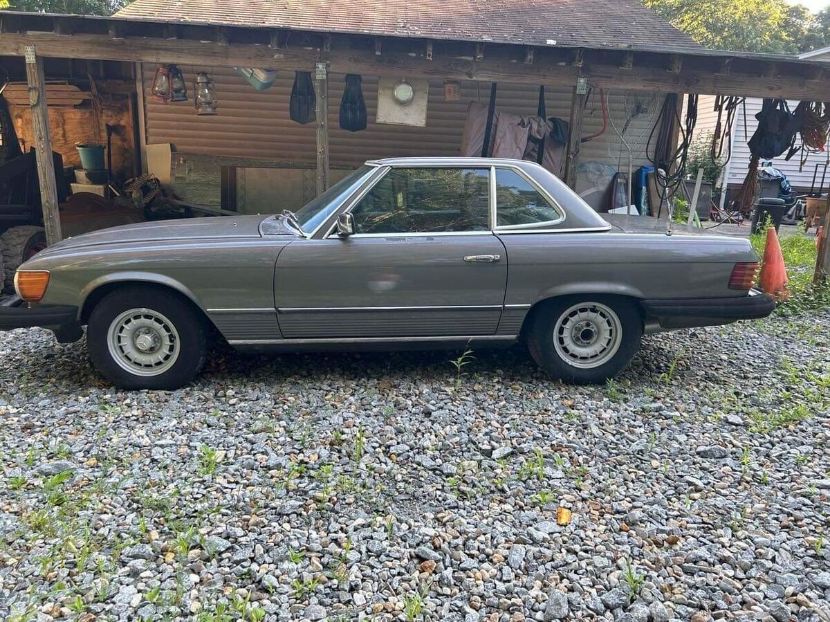1981 mercedes-benz 380sl convertible grey sl