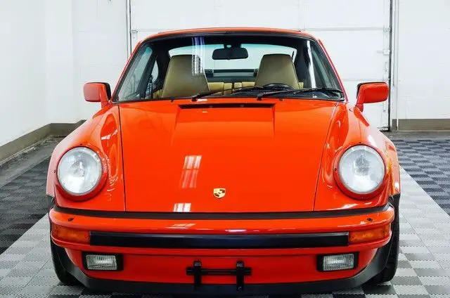 1987 porsche 911 turbo guards red/champagne limited slip only 70800 miles