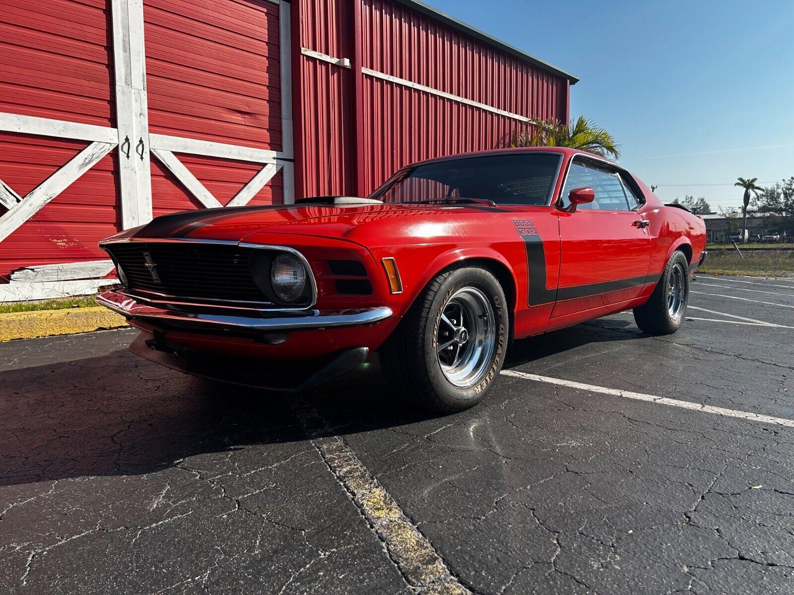 1970 ford mustang boss 302 calypso red special ordered deluxe interior