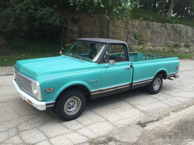 1972 chevrolet c-10 classic survivor runs great and great patina free shipping!!