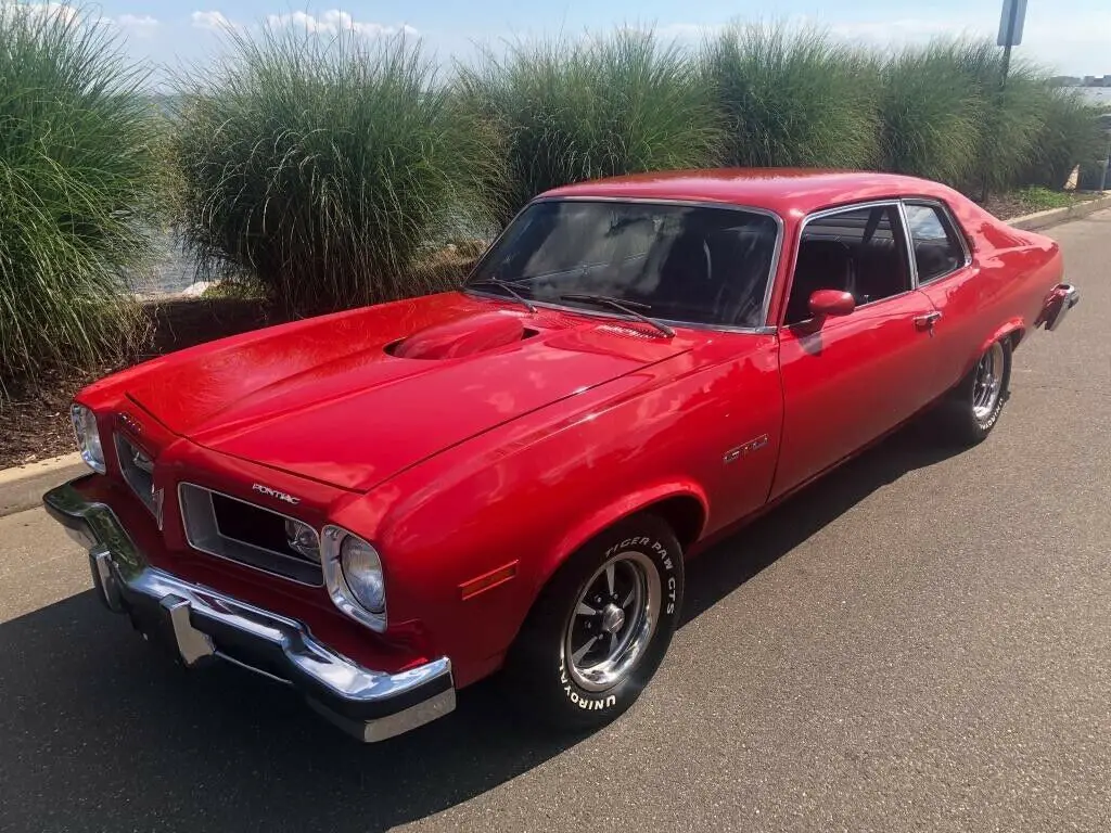 1974 pontiac gto red 350 4bbl matching# frame -off restoration (rare)