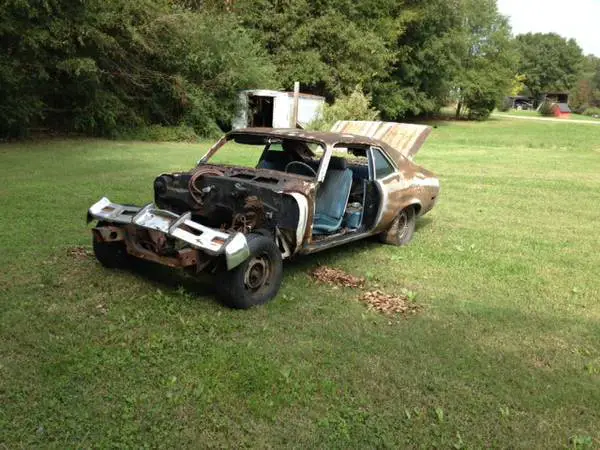 1969 nova ss original bucket seat console car