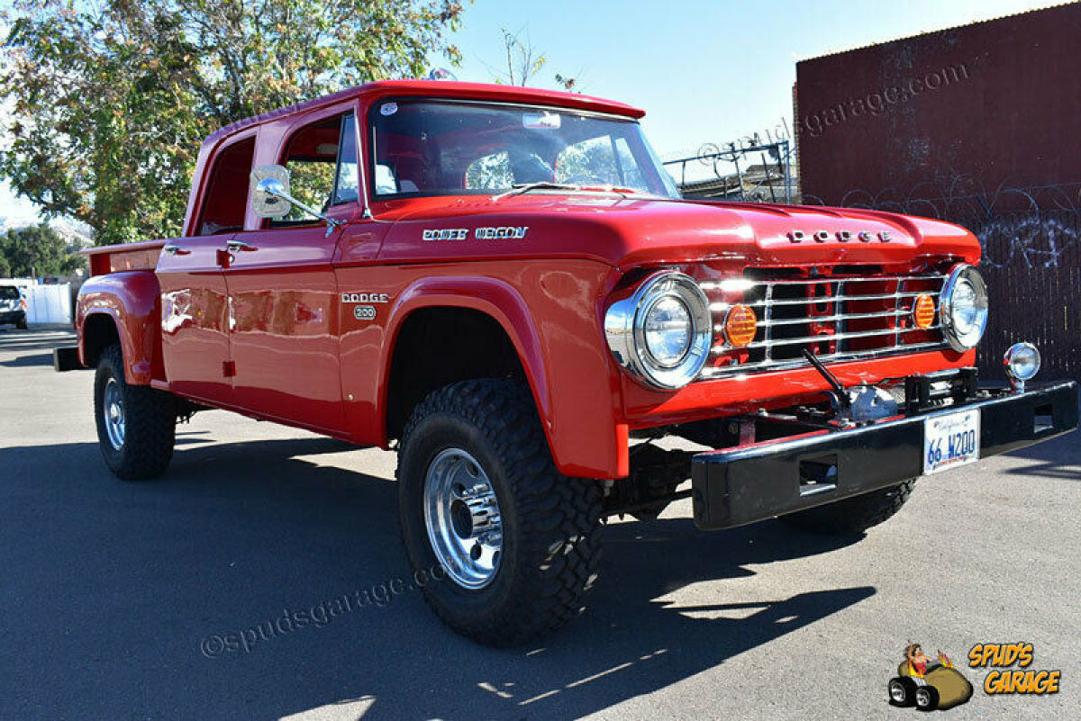 1966 dodge w200 4x4 power wagon crew cab utiline stepside 318 4bbl 4 speed