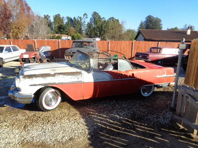 1956 pontiac starchief convertible 99% complete needs floor pans/restoring