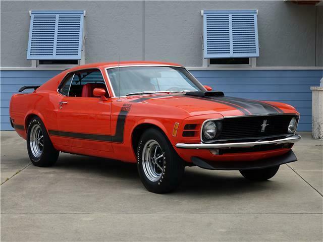 1970 ford mustang boss 302 rotisserie restoration calypso coral