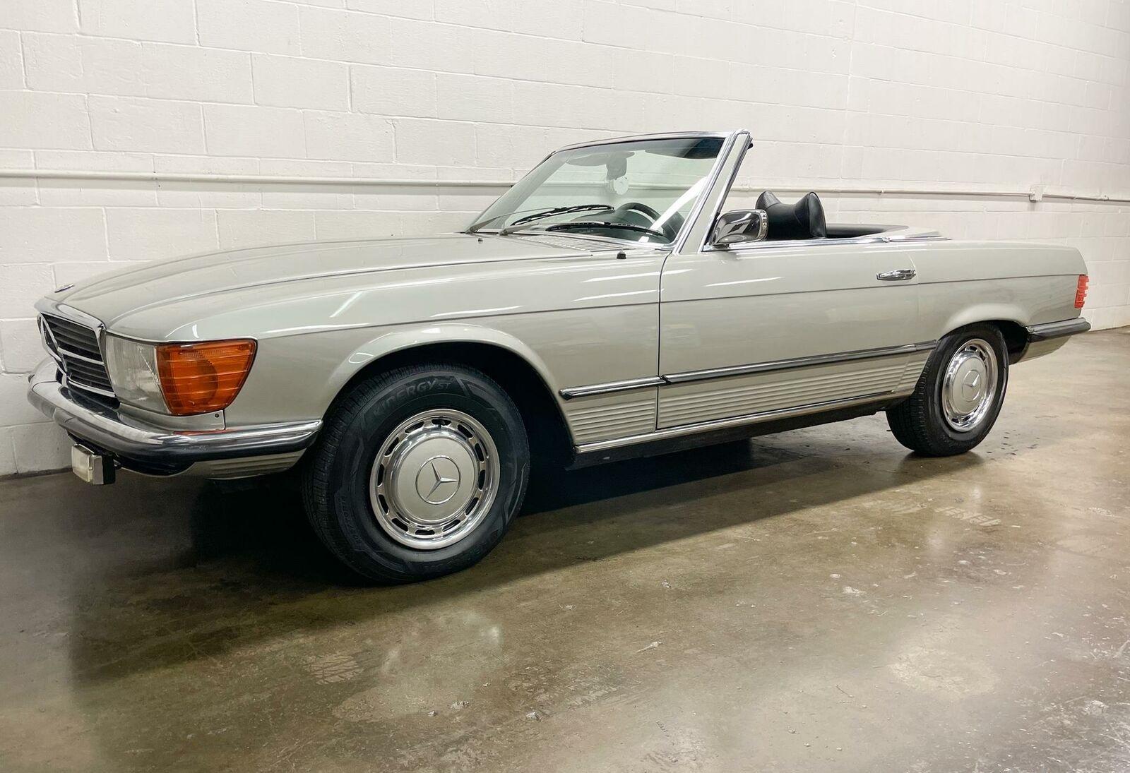 1972 mercedes-benz sl class 54572 miles silver grey 180g convertible