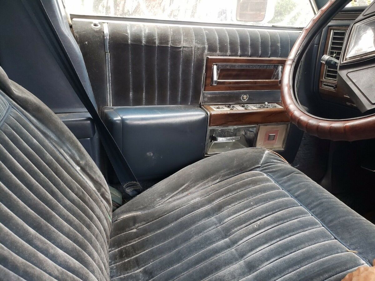 1988 cadillac brougham sedan blue rwd automatic great
