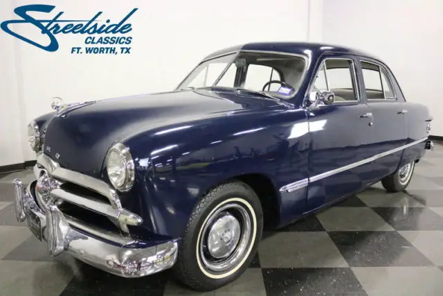 very impressive 49 ford! 239 flathead, od trans, converted to 12v & recent svcs