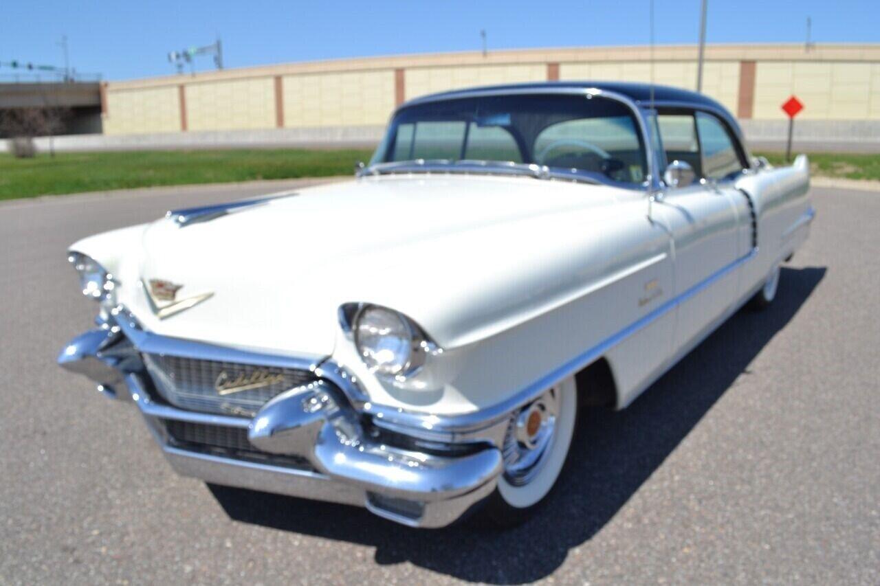 1956 cadillac deville white beautiful car loaded with options 45558 miles