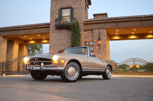 1971 mercedes 280sl 1 family owner original colors matching #'s books tools