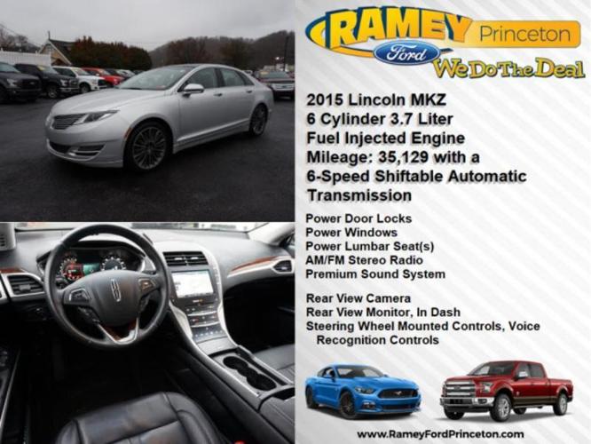 2015 lincoln mkz base awd v6 4dr sedan for sale in elgood, west virginia