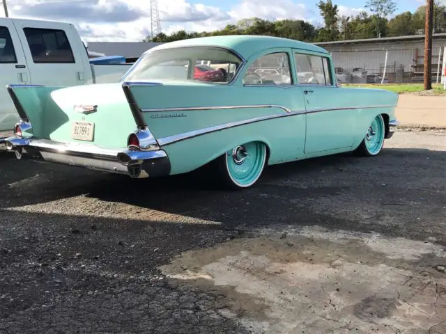 bagged 57 chevy 210