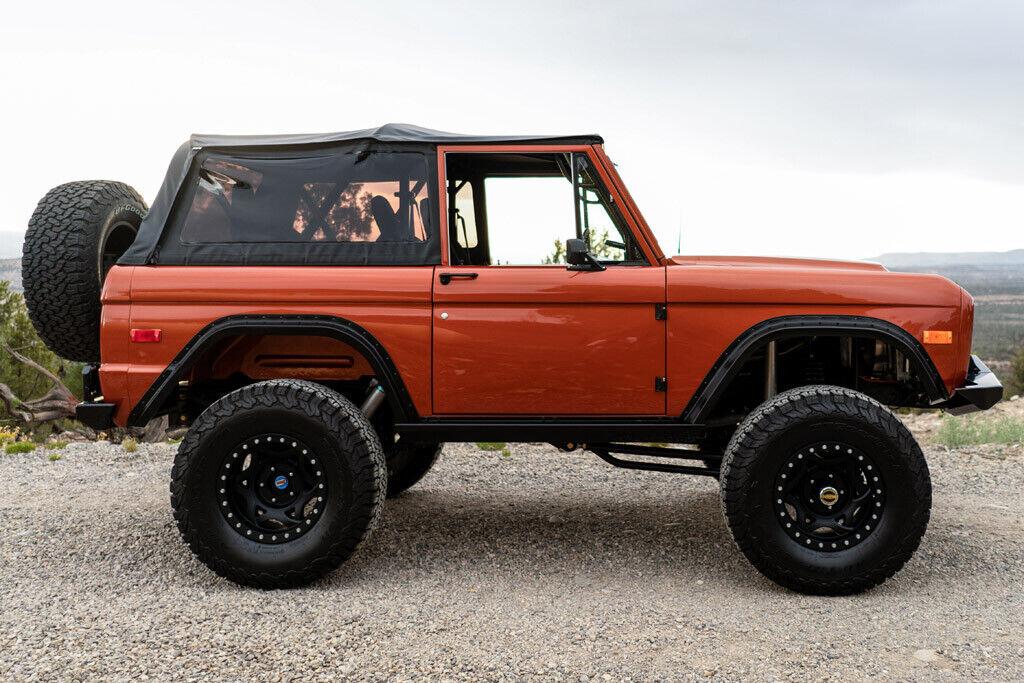 1973 ford bronco 351ci custom orange 970 miles on the build