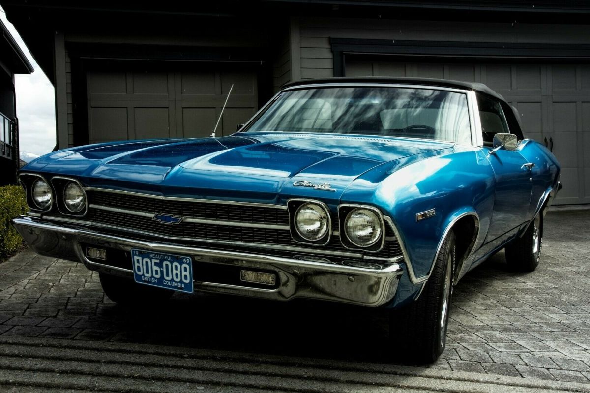 1969 chevrolet chevelle malibu convertible w/new 350cid/330hp gm crate engine
