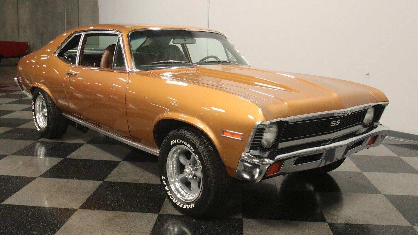 1972 chevrolet nova ss 350 v8 mohave gold 92529 miles