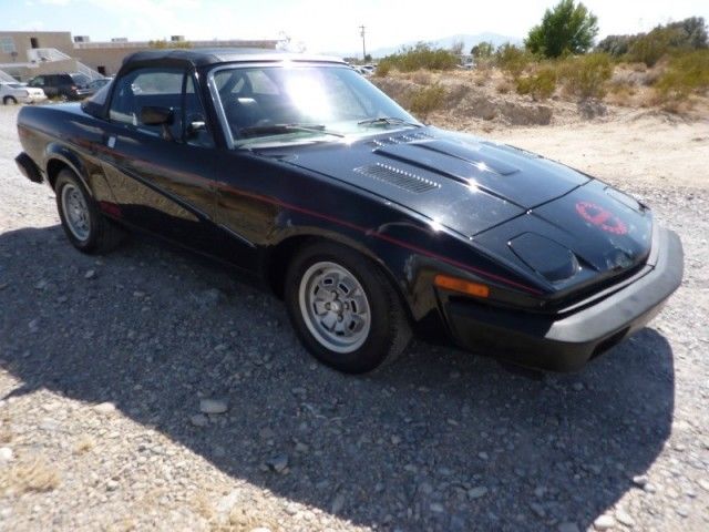 1980 triumph tr7 convertible orig 51000 miles black / black calif car no rust !!