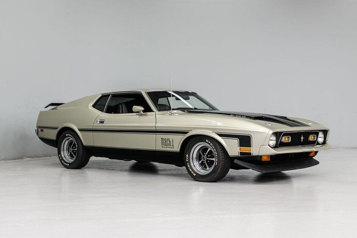 1972 ford mustang mach 1 70845 miles pewter fastback 351 cleveland