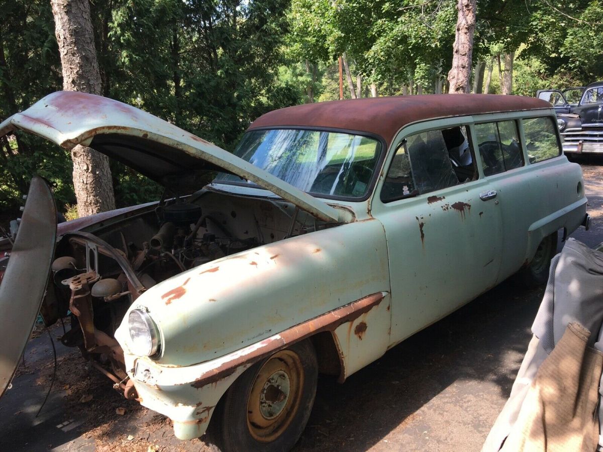 1953 plymouth suburban wagon blue rwd automatic