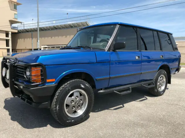 1994 land rover range rover classic lwb blue 4x4 leather brush guard 4.2l v8