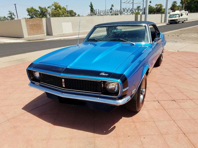 1968 chevrolet camaro rs coupe blue for sale in winter harbor, maine