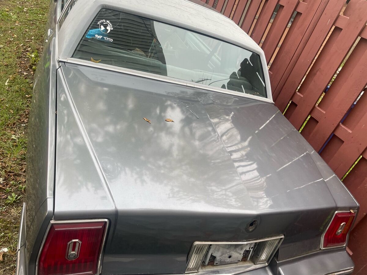 1984 pontiac grand prix coupe grey rwd automatic