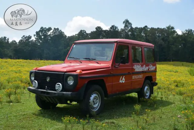 1980 red barn door g-wagon gas manual 230ge gas power steering