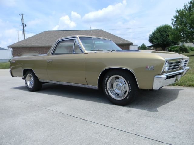 1967 chevy el camino matching number 396 engine and bucket seat car