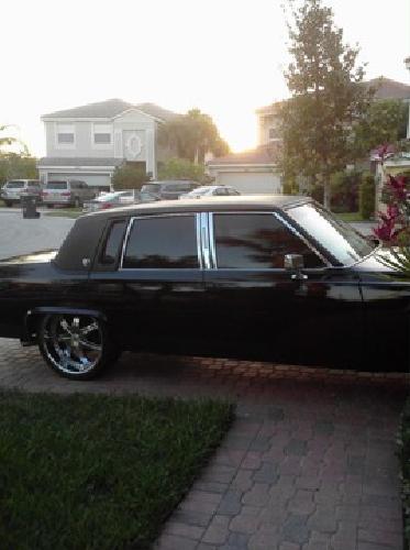 black cadillac d'elegance brougham fleetwood in west palm beach, fl