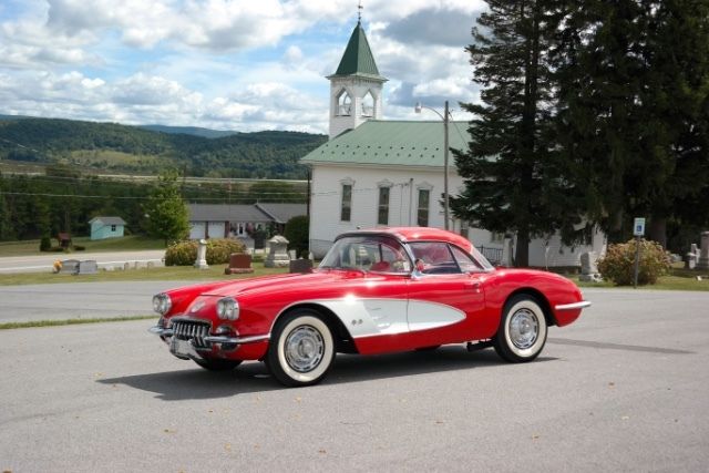 1960 chevrolet corvette red/red 350ci crate engine 4-speed manual