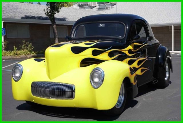 custom built 1941 willys coupe 434/400 600hp 4wpdb tilt ac streetbeast streetrod
