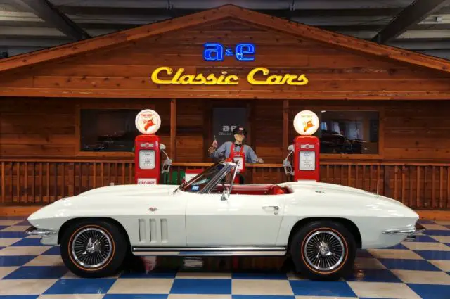 1965 chevrolet corvette convertible- ermine white