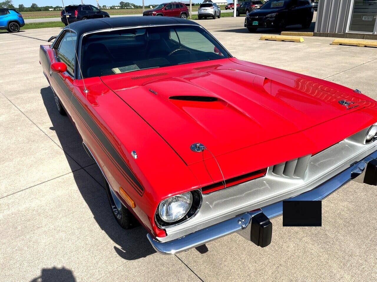 1973 plymouth cuda 41382 miles red coupe 8 automatic