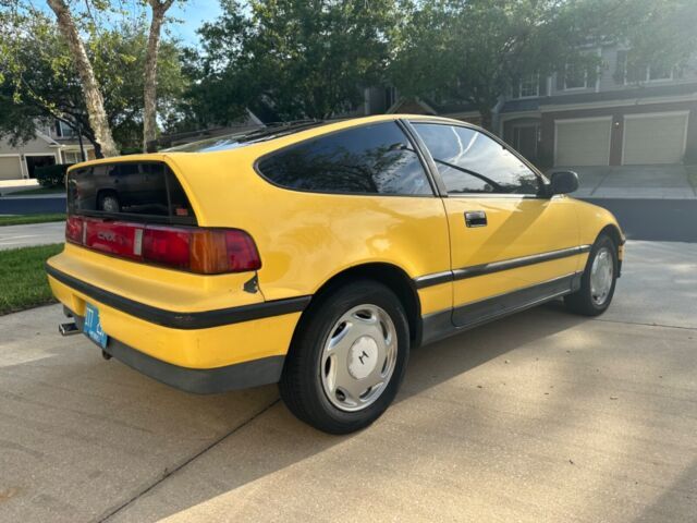 1988 honda crx si coupe 2-door barbados yellow 2-owners from new