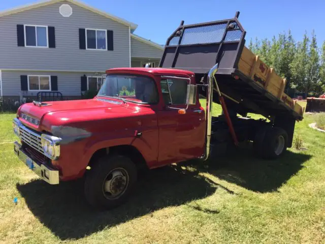 1959 ford f-350 w/7.1 l diesel on a 1986 chassis with dump body