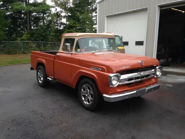 1957 ford f-100 big back window 2 door , short bed pickup