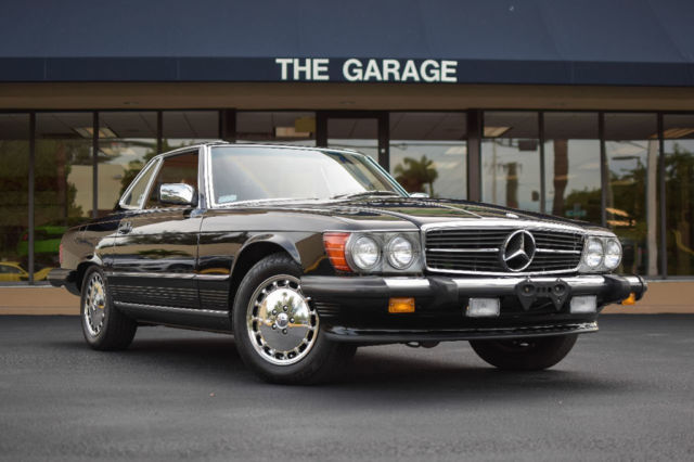 1989 mercedes benz sl560, 18585 miles,flawless palomino leather,blk soft & hardt